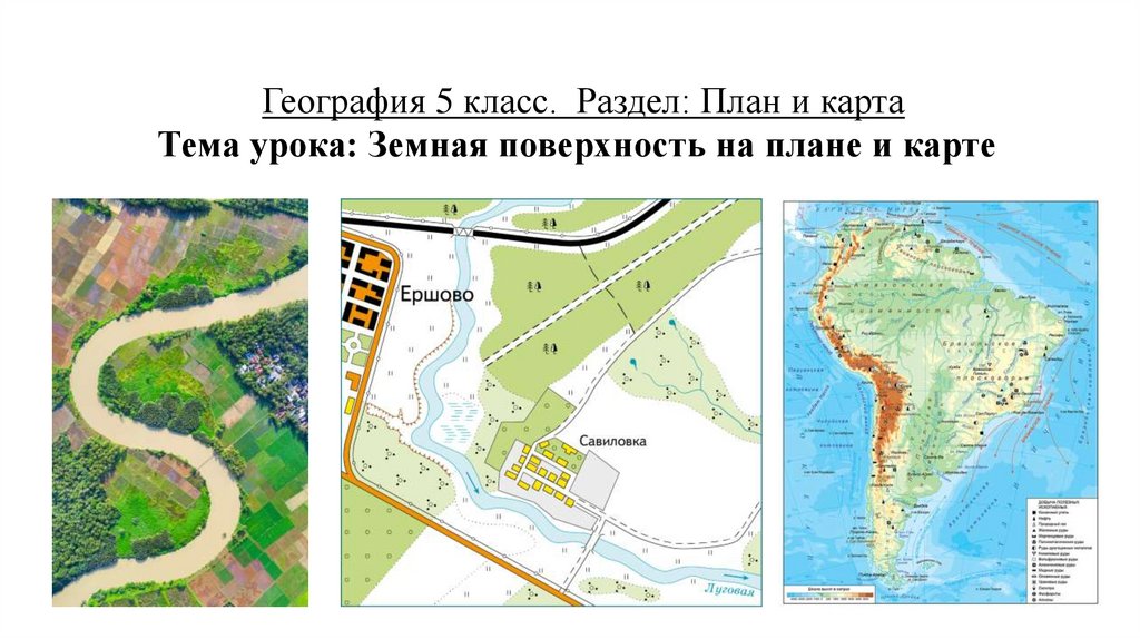 География 5 класс виды изображения земной поверхности