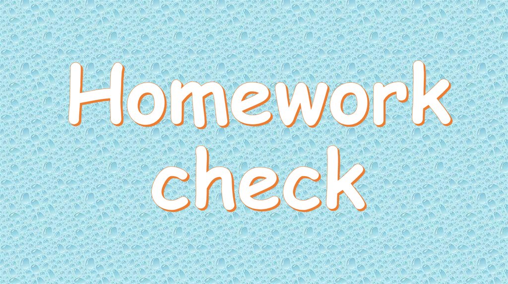 significado de check homework