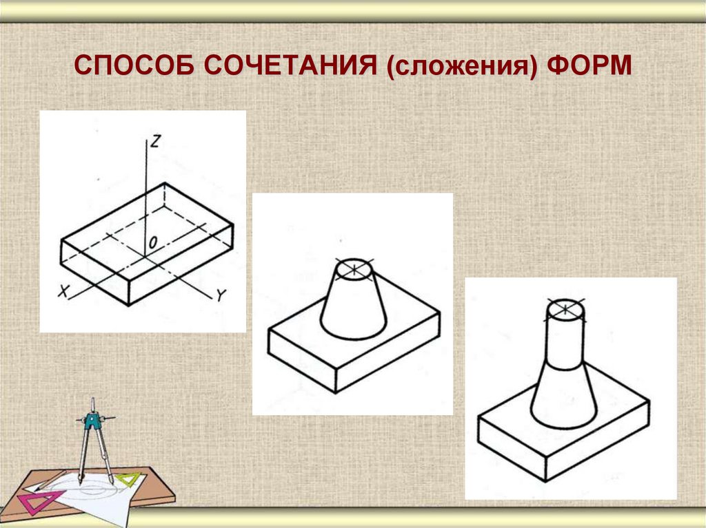 Комбинации геометрических тел презентация