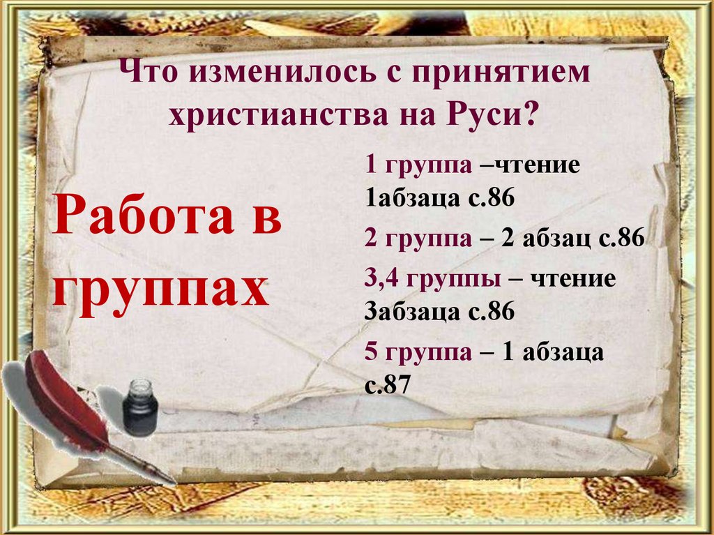 Что изменилось с принятием христианства на Руси?