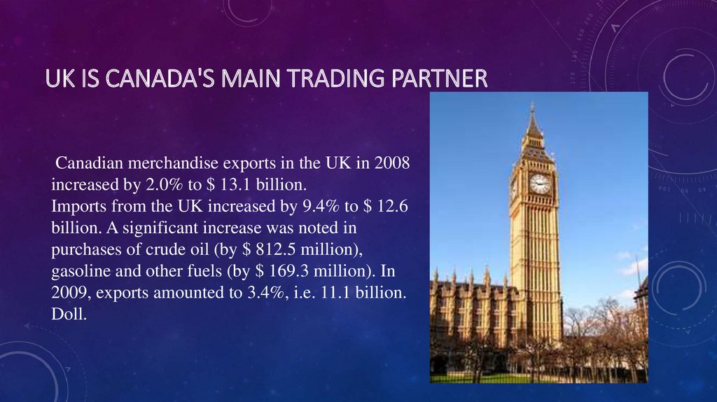 UK is Canada's main trading partner