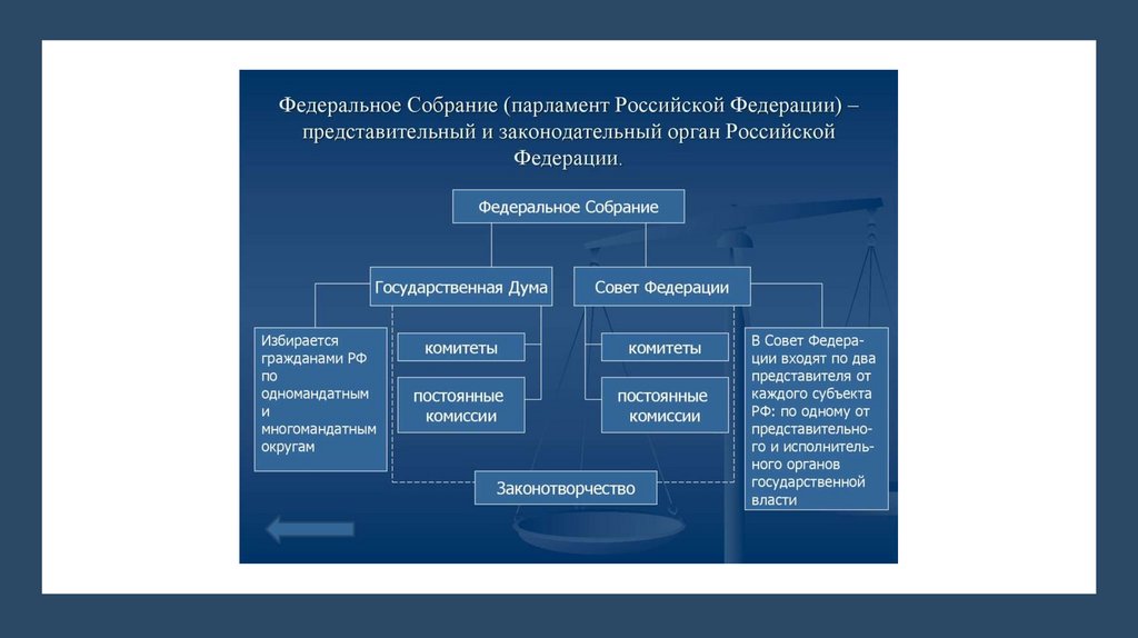 Схема устройства парламента рф