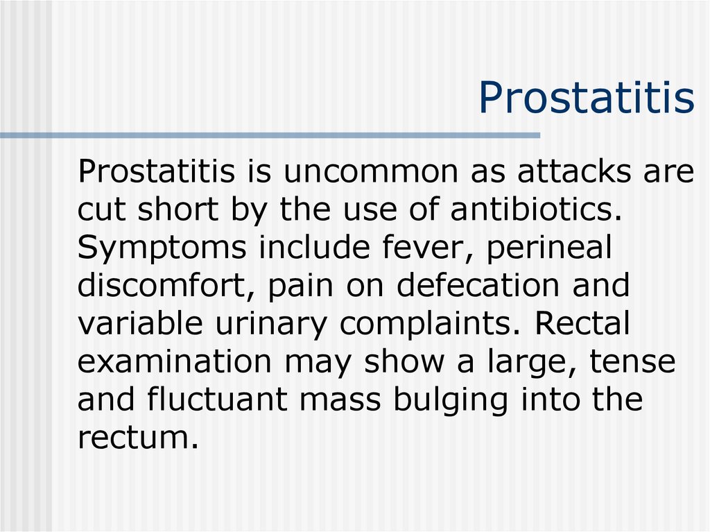 prostatitis ppt slides Hasnyálmirigy- gyulladás a prostatitisben
