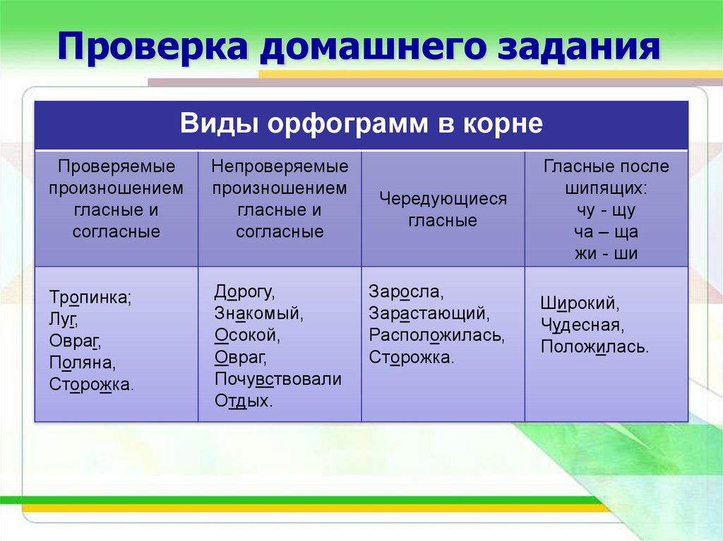 Презентация орфограммы корня 2 класс