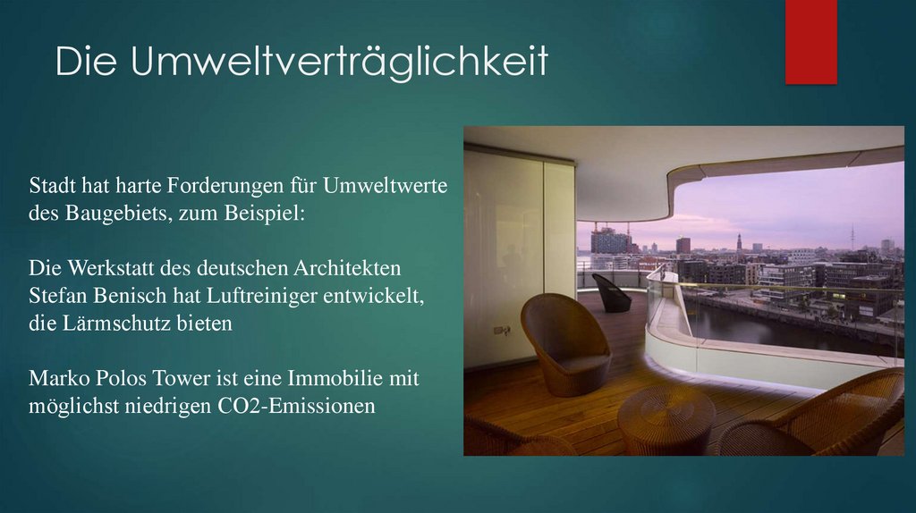 Die Umweltverträglichkeit