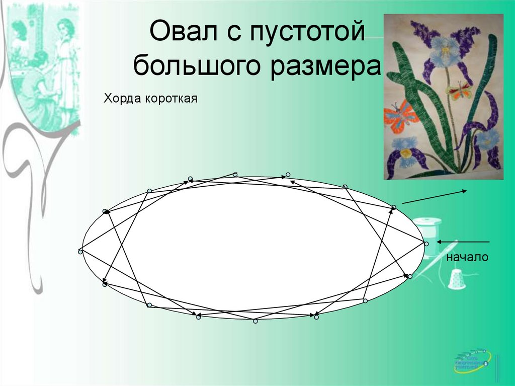 Овал с пустотой большого размера