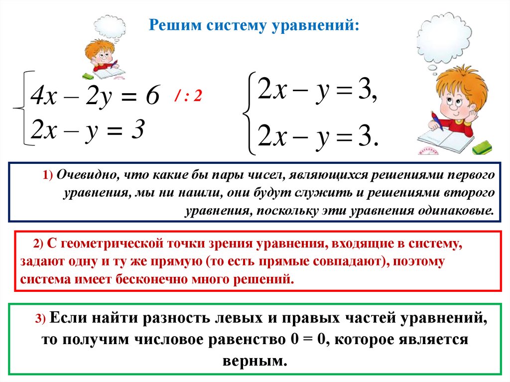 Способ сложения системы уравнений 7 класс презентация