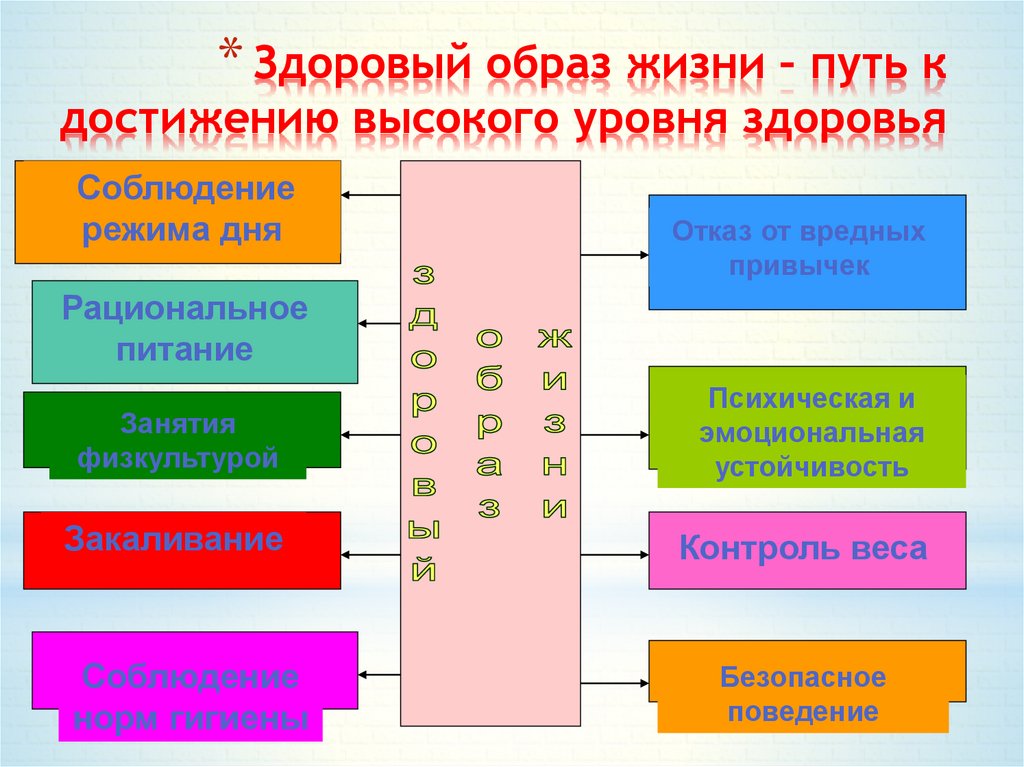 Презентация по обж 9 класс здоровый образ жизни путь к достижению высокого уровня здоровья