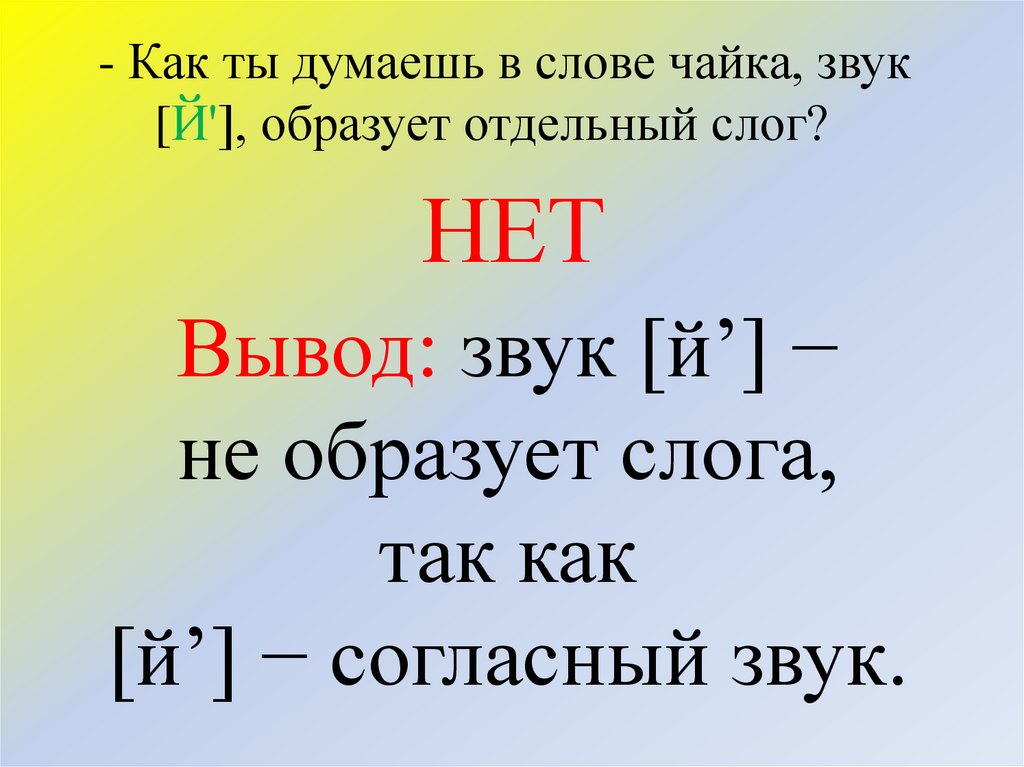 Известно что буква й в слове