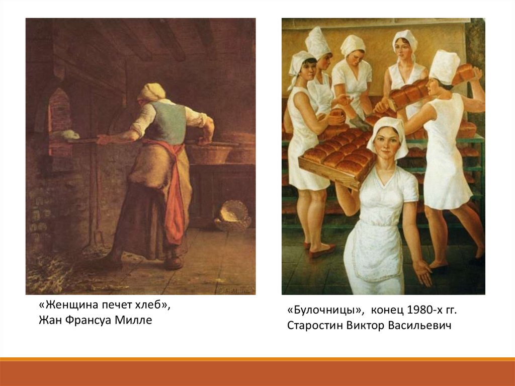 Женщина печет хлеб. Сюжет и содержание в картине. Картина женщина печет хлеб Франсуа Милле.