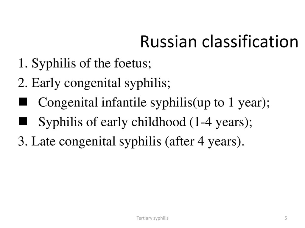 Russian classification