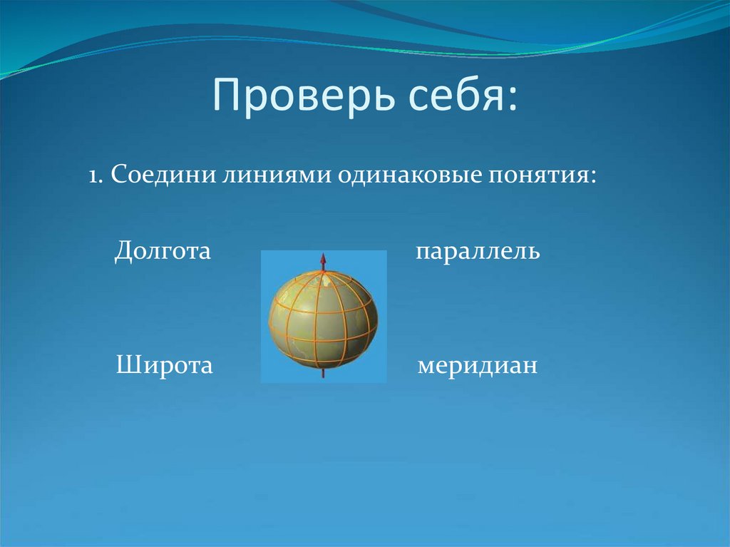 Проверь себя: