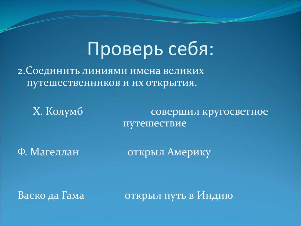 Проверь себя: