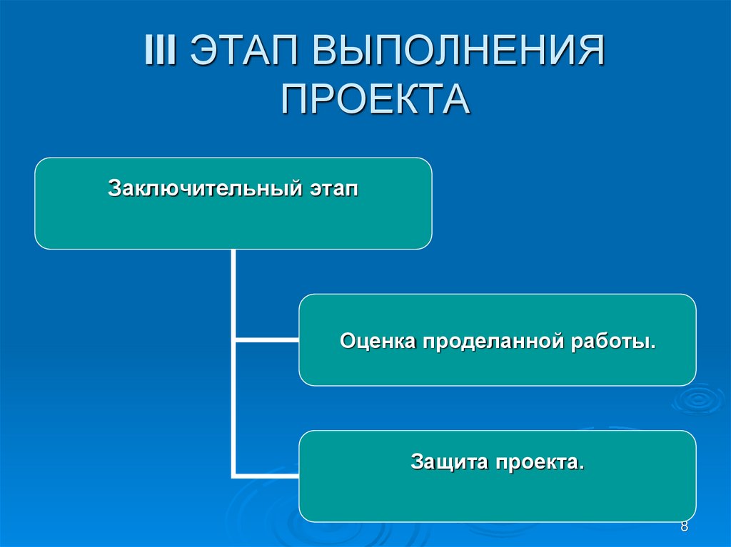 Проект заключительный этап