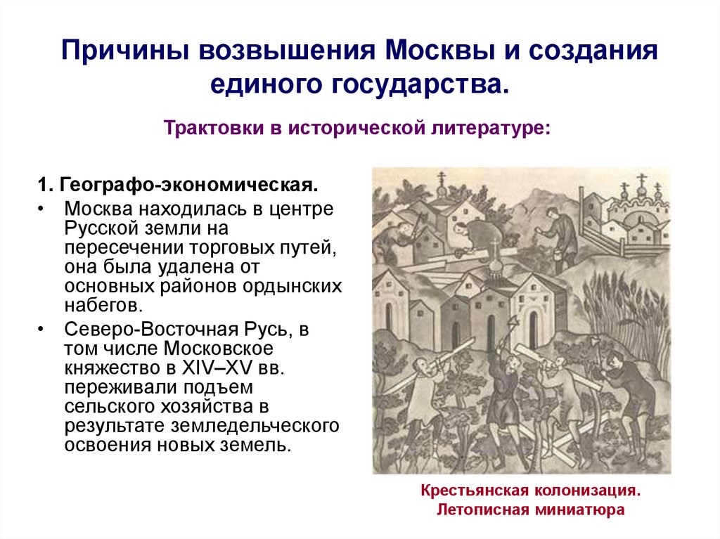 Возвышение москвы в древней руси