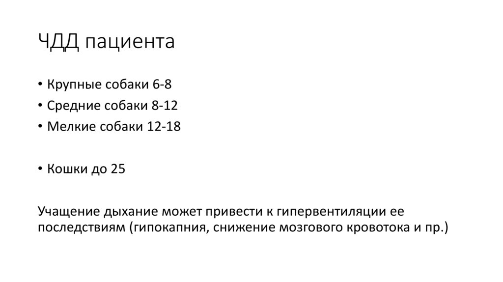 ЧДД пациента