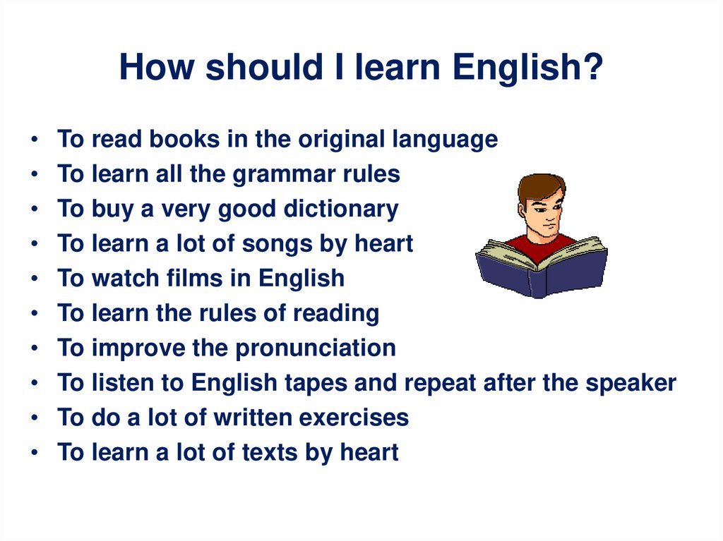 How to learn English effectively - презентация онлайн