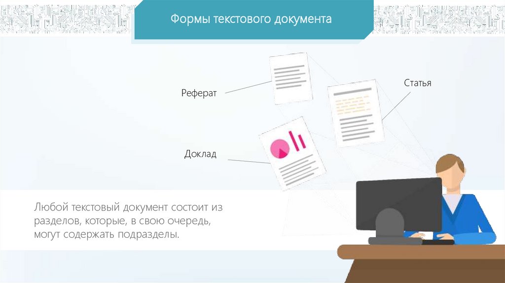 Текстовые документы и технологии их создания презентация