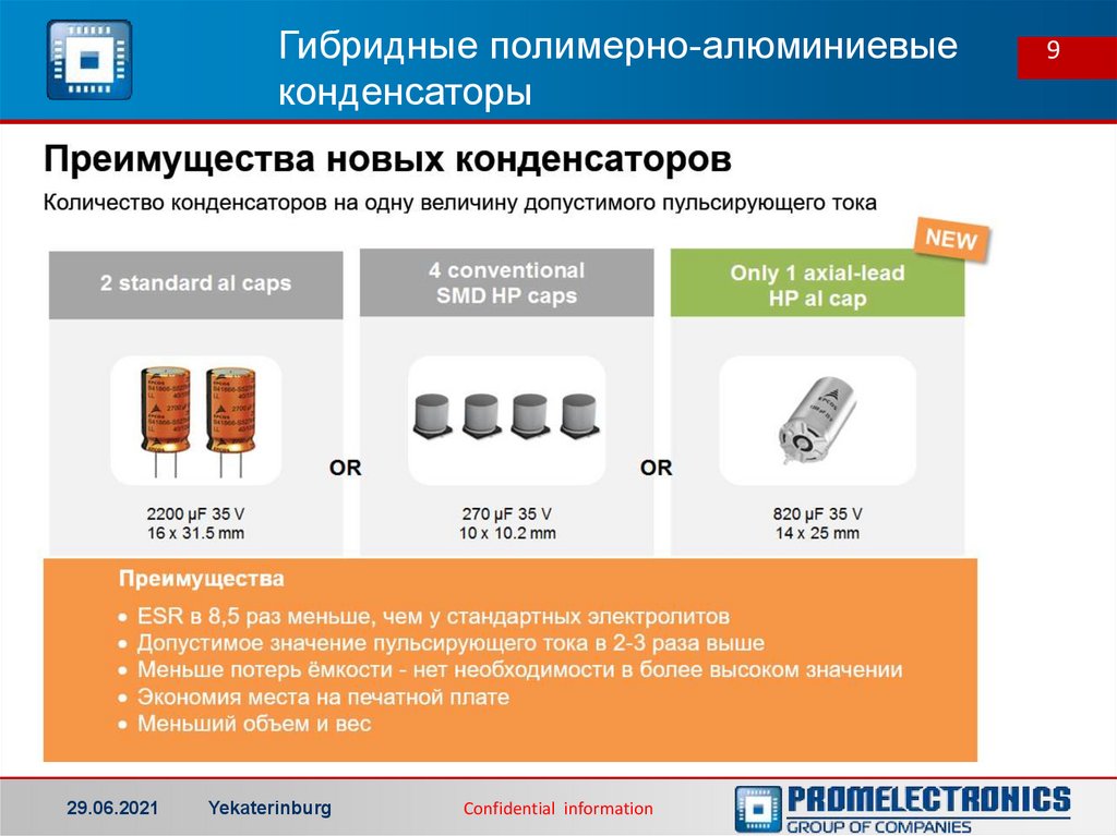 Гибридные полимерно-алюминиевые конденсаторы