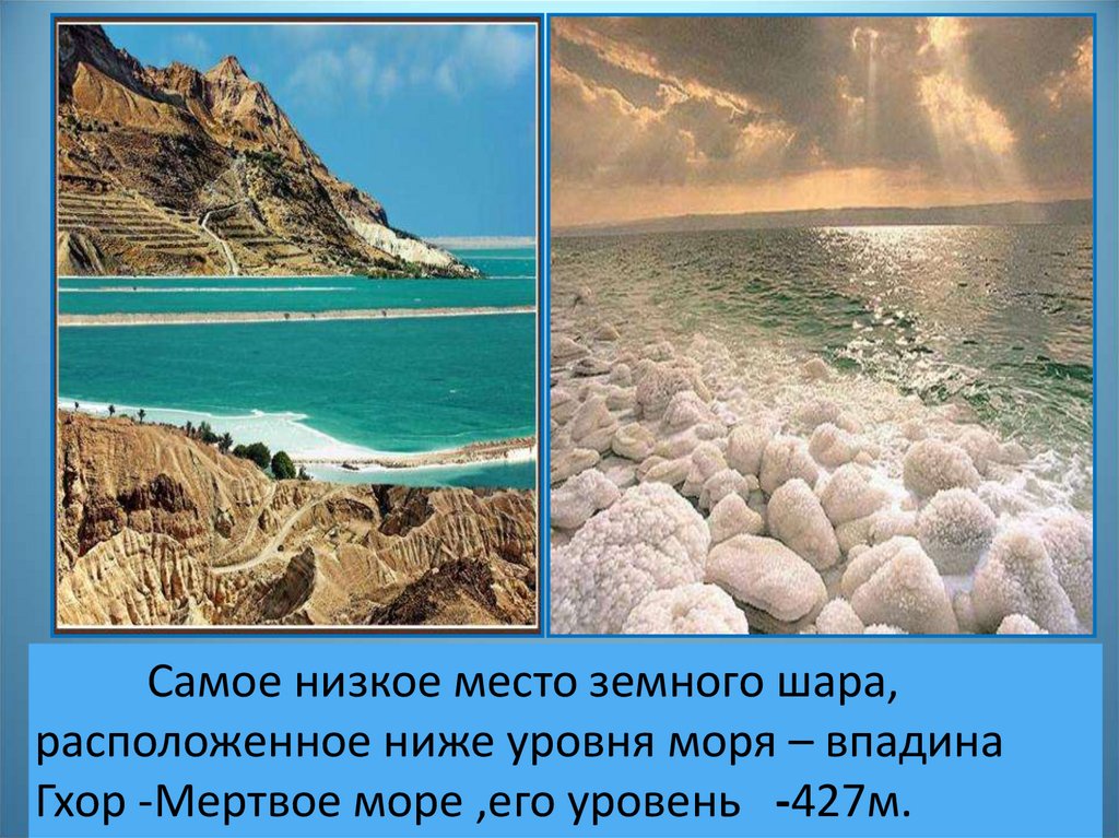 Мертвое море самая низкая. Самое низкое место земного шара Мертвое море. Мёртвое море уровень моря. Самое низкое место. Самое низкое место на земном шаре.