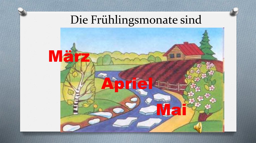 Die Frühlingsmonate sind