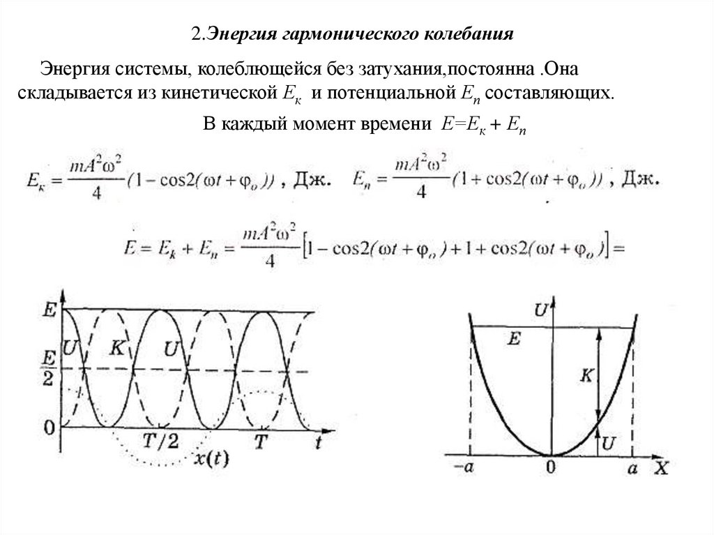 Гармонические колебания пружинного. Уравнение энергии колебаний. Уравнение гармонических колебаний точки. Гармонические 6 колебания. Уравнение гармонических колебаний материальной точки.