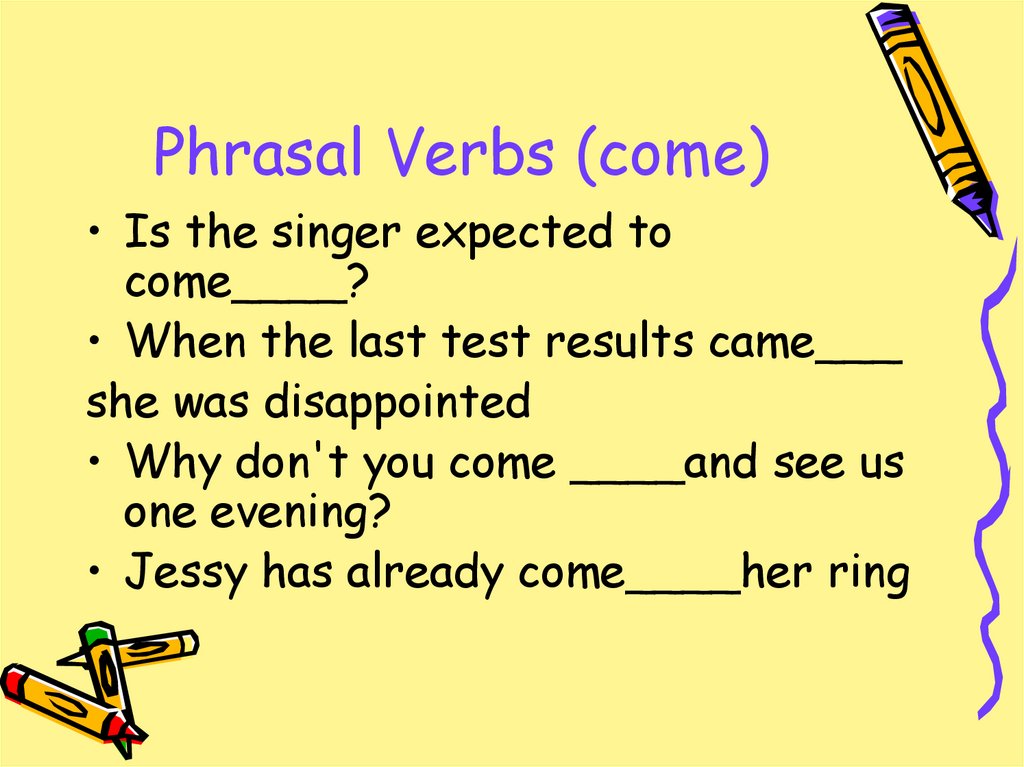 Phrasal Verbs (come)