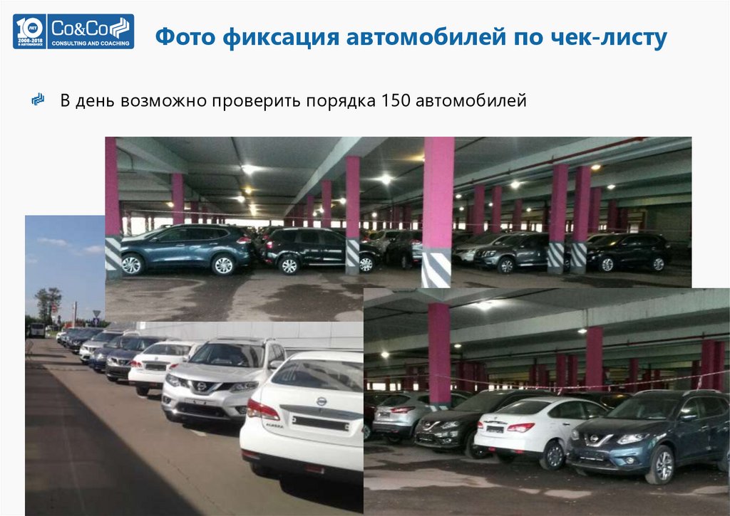 Фото фиксация автомобилей по чек-листу