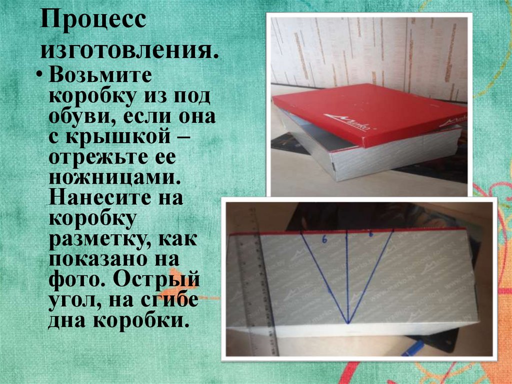 Процесс изготовления.