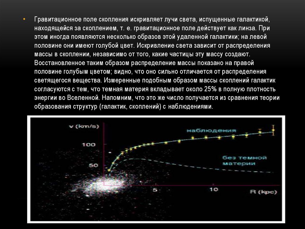 Доклад: Параметры «черных дыр» и природа «темной материи» в двоичной модели распределения плотности вещества
