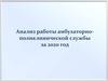 Анализ работы амбулаторнополиклинической службы за 2020 год