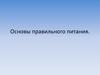 Основы правильного питания