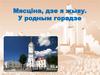 Мясціна, дзе я жыву. У родным горадзе