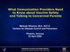 What Immunization Providers Need to Know about Vaccine Safety and Talking to Concerned Parents