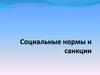 Социальные нормы и санкции