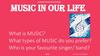 Music in our life