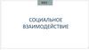 Социальное взаимодействие