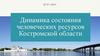 Динамика состояния человеческих ресурсов Костромской области