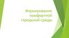 Формирование комфортной городской среды