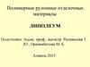 Полимерные рулонные отделочные материалы. Линолеум