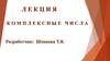 Комплексные числа