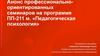 Анонс профессионально-ориентированных семинаров на программе ПП-211 м. «Педагогическая психология»