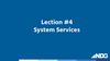 System Services. Lection #4