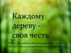 Конкурс «Каждому дереву – своя честь». Редкие деревья поселка Чуп, Карелия