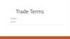 Trade Terms