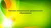 Система специального дошкольного образования