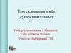 Три склонения имен существительных (4 класс)