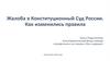 Жалоба в Конституционный Суд России. Как изменились правила