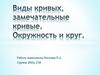 Виды кривых, замечательные кривые. Окружность и круг