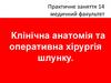 Клінічна анатомія та оперативна хірургія шлунку. Практичне заняття 14